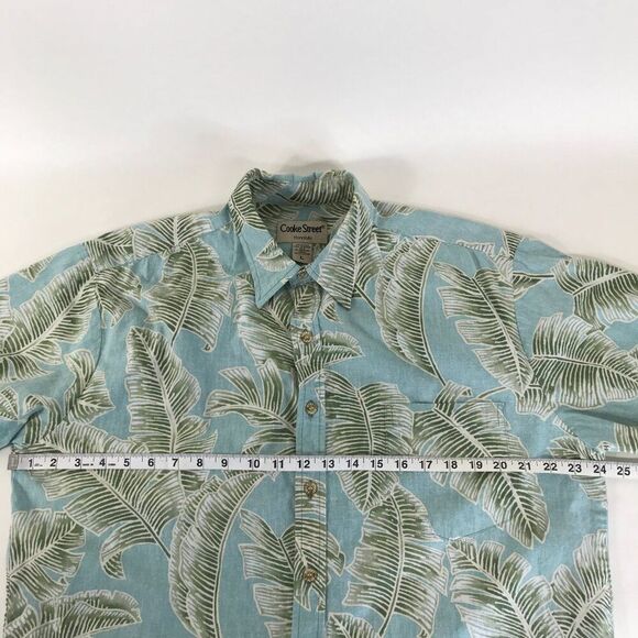 Cooke Street Hawaiian Shirt Men's Large Button Up Camp Tropical 100% Cotton - Picture 6 of 9